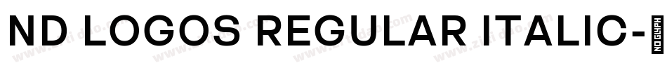ND LOGOS REGULAR ITALIC字体转换